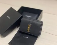 【美品】サンローラン YSL オリガミ タイニーウォレット 三つ折り財布