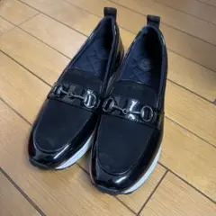 bussola ブソラ◆4.5cmヒール◆撥水カジュアルビットローファー 38のサムネイル