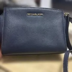 MICHAEL KORS ネイビー ショルダーバッグ