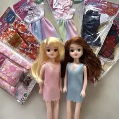 【DAISO】着せ替えフレンド エリーちゃん♡ドール2体＋お洋服セット