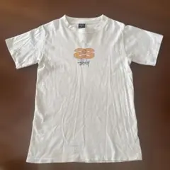 ビンテージ　1995年もの　stussy ロゴ Tシャツ 生成り