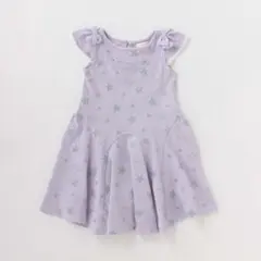 メゾピアノ リボンつきフレア切り替えカットワンピース 120cm