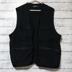 Decomp ブラック フィッシングベスト
