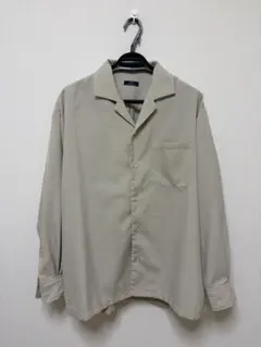 開襟シャツ 長袖