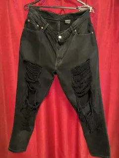 Levi’s リーバイス リメイクデニムダメージブラック Y2K グランジ系