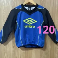 【美品】umbro アンブロピステ 120 青/黒　サッカーウエアジャージ防寒着
