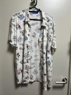 Tokyo Disney Resort ミッキー 総柄 アロハシャツ M