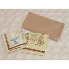新品⭐️インド製！Jagannath エスニックなインド綿ハンカチ等 3枚セット