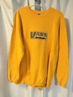 VANS アメリカ製 やまぶき色 メンズトレーナーL　ヴィンテージ
