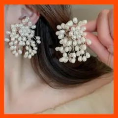 新品　ウェディング　ピアス 大ぶりピアス ブライダル 前撮り パーティ　成人式