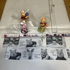 カプセルトイのくまのプーさんファニーフェイスの3種セットです。