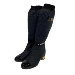 CHANEL シャネル K21 2WAY マトラッセ ロングブーツ 23cmのサムネイル