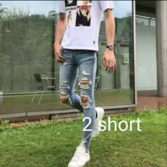 大人気モデル US2 アメリカンイーグル ダメージジェギング スキニーデニム