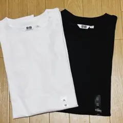 エアリズムコットンオーバーサイズTシャツ/5分袖　Mサイズ　 2枚セットのサムネイル