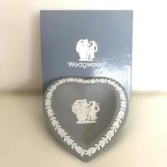 レア　Wedgwood ジャスパー　ハート型トレイ　GREY【保管品】のサムネイル