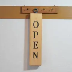 木製 OPEN サインボード 店舗用看板のサムネイル