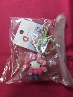 ハローキティ　EXPO2025 ミャクミャク 立体マスコットカラーキーホルダー