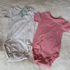 H&M☆ロンパース 2点セット　ピンク✕さくらんぼ　18M　90cm