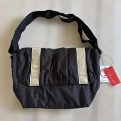 Decent ショルダーバッグ ブラック×シャンパンゴールド