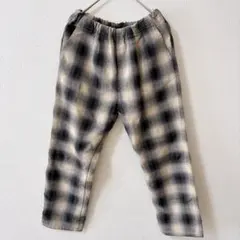MPS チェック柄 ロングパンツ 130 ウエスト調節可 子供服 おしゃれ