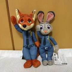 ズートピア　就任式BIGぬいぐるみ　2コセット