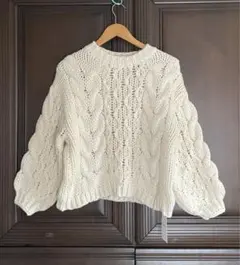 【J by blue】oversize cable knit