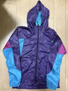 ナイロンジャケット パープル　テック系　色物
