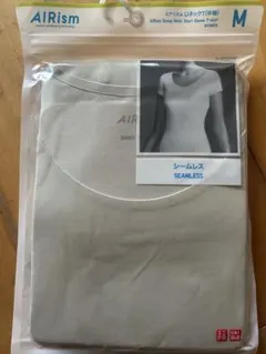 【新品】エアリズムUネック半袖★Mサイズ