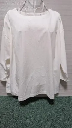 CLOSSHI ホワイト 長袖 カットソー　LLサイズ