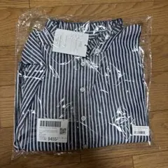 BONLECILL フリルネックボリュームスリーブバンドカラーシャツ