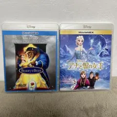 アナと雪の女王　美女と野獣 Blu-ray + DVD Disney ディズニー