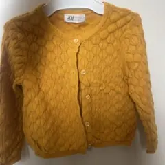 H&M マスタード カーディガン EUR 92 size90