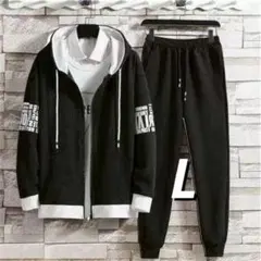 ジャージ　スウェット　上下セット　ルームウェア　長袖　前開き　ファスナー　部屋着