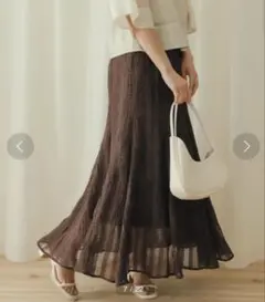 シアーチェックプリーツスカートのサムネイル