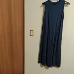 UNIQLO ネイビー ノースリーブワンピース Sサイズ