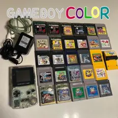 GAME BOY COLOR クリア 本体 / ソフト27種