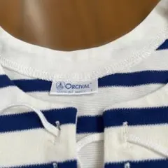 美品Orcival ストライプノースリーブTシャツ