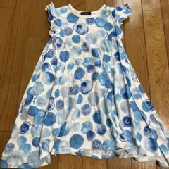 junjon 水玉フリル袖ワンピース 110