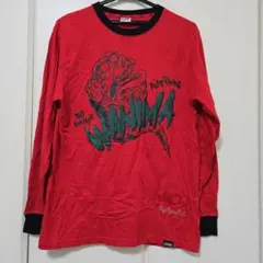 WANIMA LEFLAH コラボ 長袖Tシャツ 赤