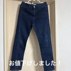 美品　GLOBAL WORK ダークブルー スリムフィットデニム L