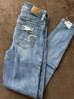American eagle アメリカンイーグル スキニー ダメージジーンズ