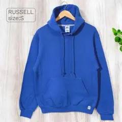 RUSSELL ラッセル　古着　パーカー　フーディー　ロイヤルブルー　Sサイズ