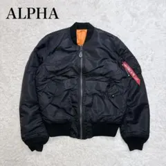 ALPHA INDUSTRIES MA-1 黒 リバーシブル ボンバージャケット - メルカリ