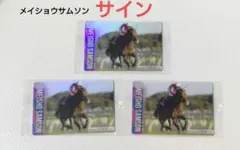 競馬 ウエハース メイショウサムソン サイン箔セット③