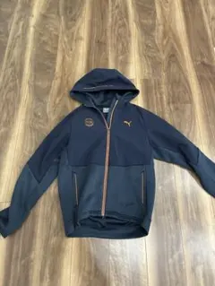 PUMA GOLF パーカー ネイビー オレンジ ジップアップ