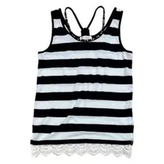 レディース　ザショップティーケー　タンクトップ　ノースリーブ　ストライプ　M