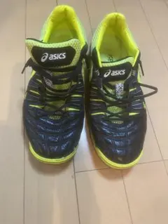 デスタッキ　ASICS フットサルシューズ 黒/黄