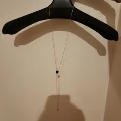 ゴールド ロングチョーカーネックレス ガラス付き