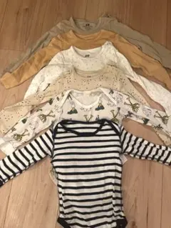 H&M UNIQLO ベビー肌着 6点　80サイズ