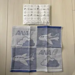 ANA 飛行機デザイン ハンカチ　２枚セット
